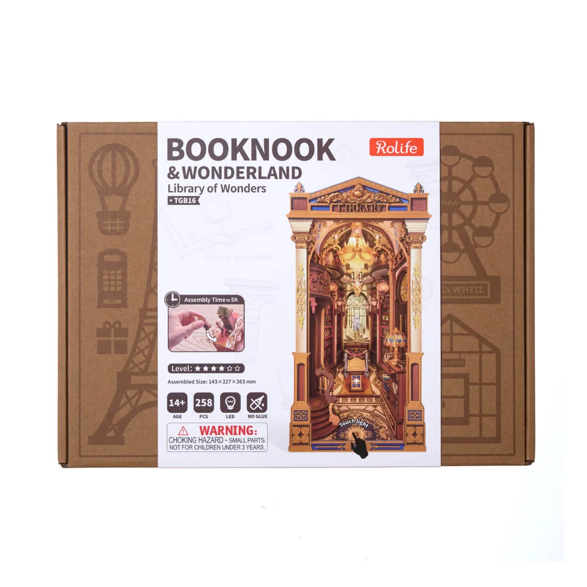 Library of Wonders Book Nook Rolife | TGB16 Kit